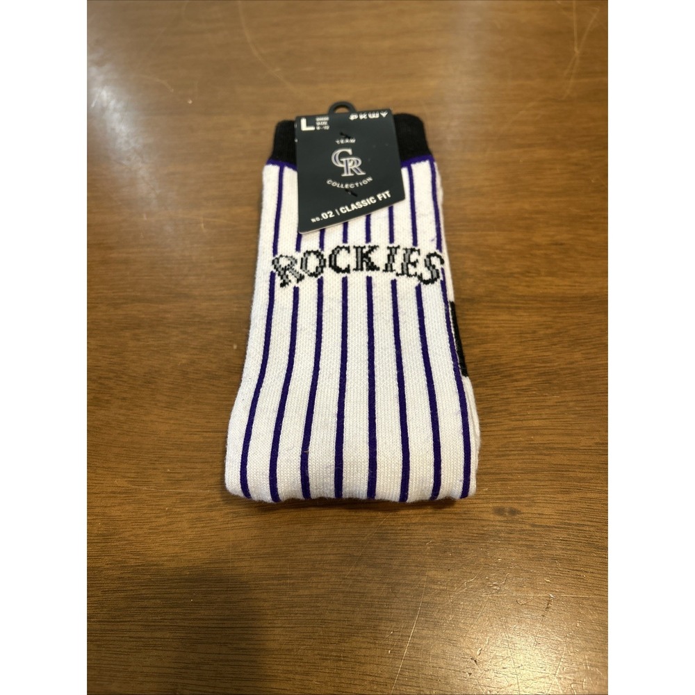 PKWY Athletic Fit Sock Colorado Rockies Team Collection Athletic Fit Large